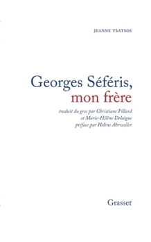 Paperback Georges Séféris, mon frère [French] Book