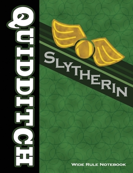 Paperback Quidditch Slytherin: Wide Rule Notebook Book