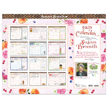 Calendar Cal 2025- Susan Branch Large Desk Pad Monthly Blotter Book