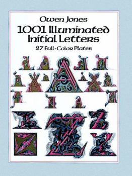 Paperback 1001 Illuminated Initial Letters: 27 Full-Color Plates Book