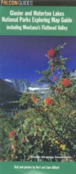 Map Glacier and Waterton Lakes National Parks Exploring Map Guide Book