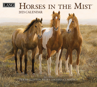 Unknown Binding Horses in the Mist 2023 Wall Calendar Book