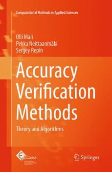 Paperback Accuracy Verification Methods: Theory and Algorithms Book