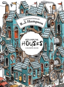 Hardcover Steampunk Houses Coloring Book