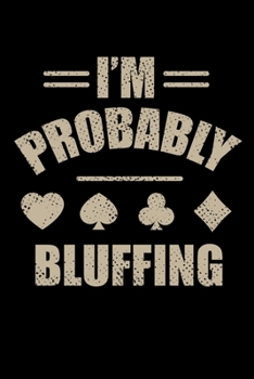 Paperback Notebook: Poker bluffing hands Online Heart Cross Gifts 120 Pages, 6x9 Inches, Dot Grid Book