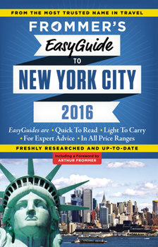 Paperback Frommer's EasyGuide to New York City 2016 Book