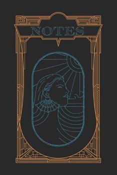 Paperback Notes: Art Deco Styled Notebook Book