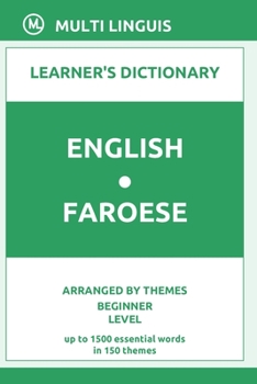 Paperback English-Faroese Learner's Dictionary (Arranged by Themes, Beginner Level) Book