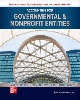 Paperback ISE Accounting for Governmental & Nonprofit Entities Book