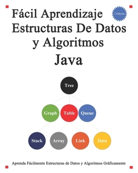 Paperback Fácil Aprendizaje Estructuras De Datos y Algoritmos Java: Aprenda fácilmente estructuras de datos y algoritmos gráficamente [Spanish] Book