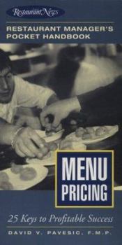 Paperback Menu Pricing: Restaurant Manager's Pocket Handbook Series Book