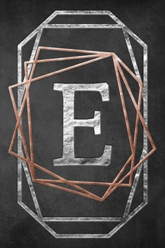 Chalkboard Foiling Minimalist Letter Notebook - E: A personalized monogram notebook just for you!