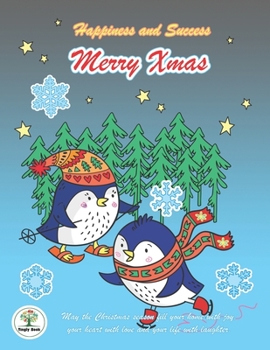 Happiness and Success Merry Xmas: Bullet Planner 2020 and Notebook Chrismas Theme, The Penguin cover design