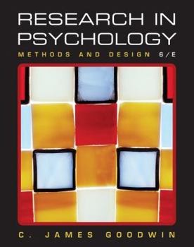 Hardcover Research in Psychology: Methods and Design Book