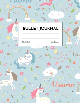 Bullet Journal: Nifty Unicorn Dot Grid Notebook - Dotted Note Pad for Kids, Girls, Teens, Tweens, Women - Gifts for Birthday and Christmas | Creative Art 00548