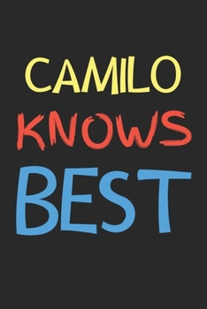 Paperback Camilo Knows Best: Lined Journal, 120 Pages, 6 x 9, Camilo Personalized Name Notebook Gift Idea, Black Matte Finish (Camilo Knows Best Jo Book