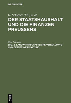 Landwirthschaftliche Verwaltung Und Gest�tsverwaltung