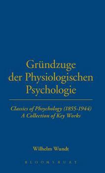 Hardcover Grundzuge Der Physiologischen Psychologie (1874) Book