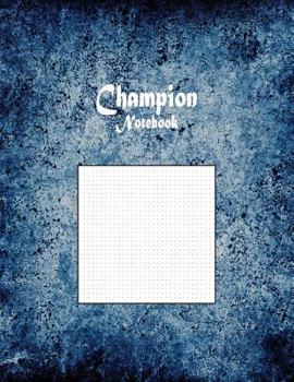 Paperback Champion Notebook: 1/8" Cross Grid Graph Paper Rule Book