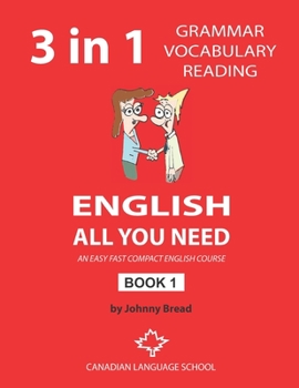 Paperback English - All You Need - Book 1: An Easy Fast Compact English Course - Grammar Vocabulary Reading Book