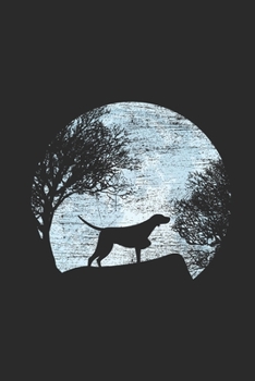 Moon Hunting Dog: Hunting Dogs Notebook, Dotted Bullet (6" x 9" - 120 pages) ~ Animal Themed Notebook for Daily Journal, Diary, and Gift