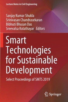 Paperback Smart Technologies for Sustainable Development: Select Proceedings of Smts 2019 Book