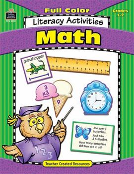 Paperback Math Literacy Activities Grades 1-2 Book