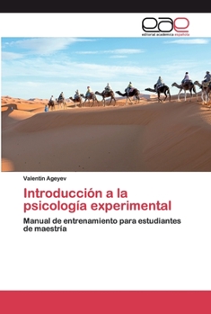 Paperback Introducción a la psicología experimental [Spanish] Book