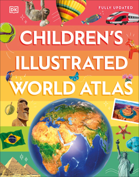Hardcover Children's Illustrated World Atlas Book