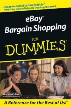 Paperback Ebay Bargain Shopping for Dummies Book