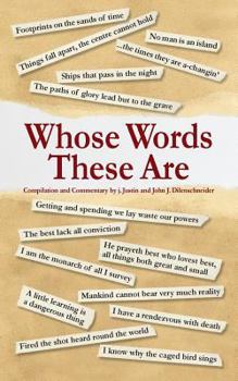 Paperback Whose Words These Are Book