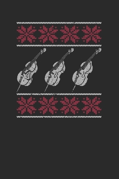 Christmas Cello: Blank Lined Notebook (6" x 9" - 120 pages) ~ Christmas Themed Notebook for Daily Journal, Diary, and Gift