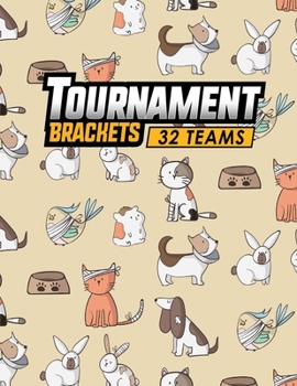 Paperback Tournament Brackets - 32 Teams Book