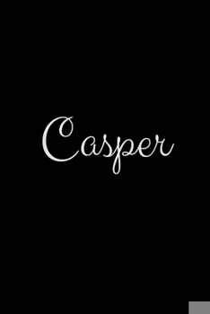 Casper: notebook with the name on the cover, elegant, discreet, official notebook for notes