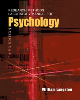 Paperback Research Methods Laboratory Manual for Psychology (with Infotrac) Book