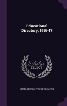 Hardcover Educational Directory, 1916-17 Book