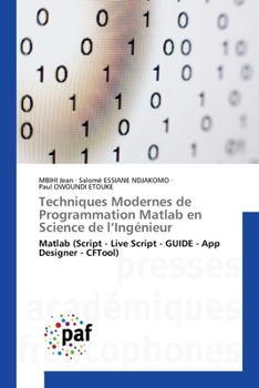Paperback Techniques Modernes de Programmation Matlab en Science de l'Ingénieur [French] Book