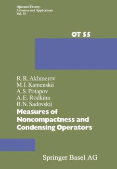 Paperback Measures of Noncompactness and Condensing Operators Book