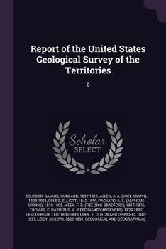 Paperback Report of the United States Geological Survey of the Territories: 6 Book