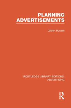 Paperback Planning Advertisements (RLE Advertising) Book