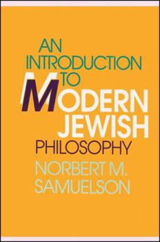 Hardcover An Introduction to Modern Jewish Philosophy Book