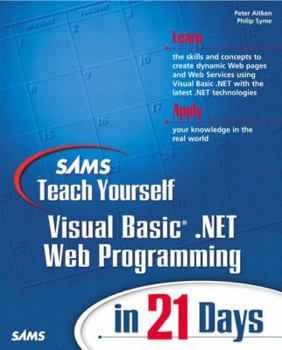 Paperback Sams Teach Yourself VB.NET Web Programming in 21 Days Book