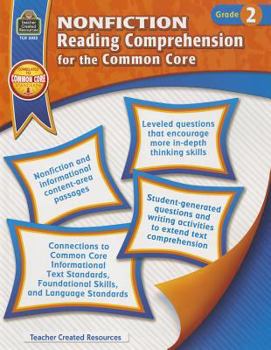 Paperback Nonfiction Reading Comprehension for the Common Core Grd 2 Book