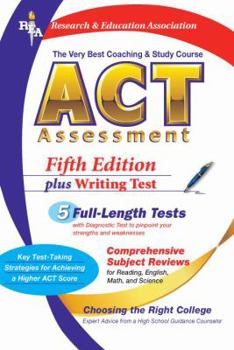 Paperback ACT Assessment (Rea) - The Very Best Coaching and Study Course for the ACT Book