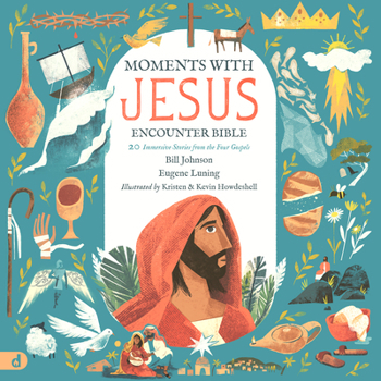 Hardcover The Moments with Jesus Encounter Bible: 20 Immersive Stories from the Four Gospels Book