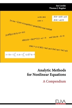 Paperback Analytic Methodsfor Nonlinear Equations: A Compendium Book