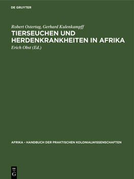 Hardcover Tierseuchen Und Herdenkrankheiten in Afrika [German] Book