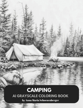 Paperback CAMPING-AI Grayscale Coloring Book