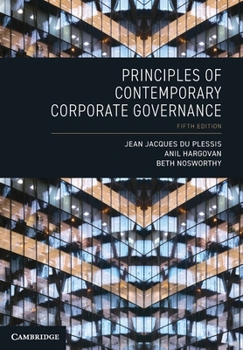 Paperback Principles of Contemporary Corporate Governance Book