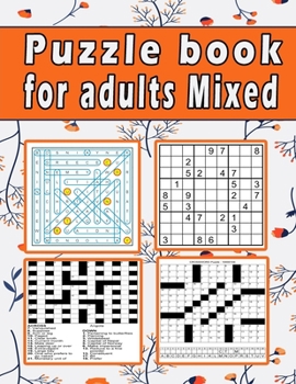 Paperback Puzzle book for adults Mixed: Large print Puzzle book! Soduko, word search, CodeWord and CrossWord 111 pages [Large Print] Book